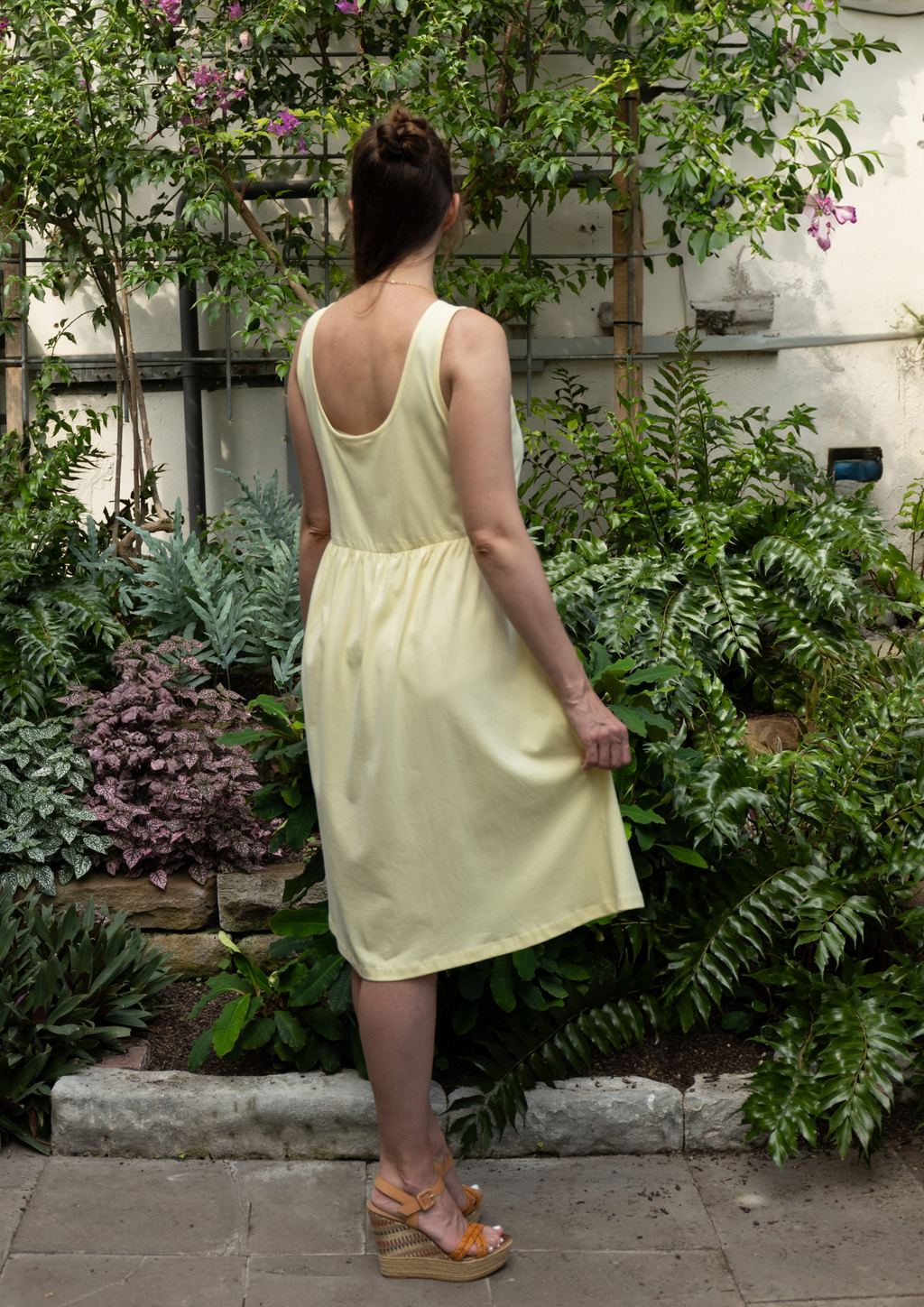 Azalea strap dress made from organic cotton