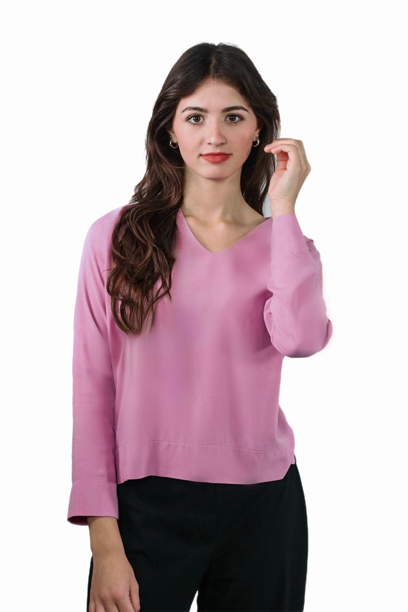 nachhaltige Bluse EcoVero Rose