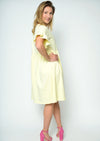 nachhaltiges Sommerkleid Hängerkleid Gelb Bio-Baumwolle