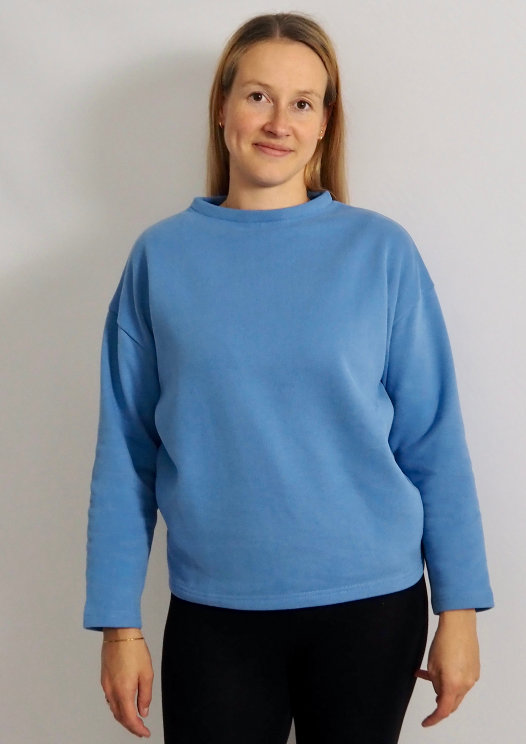 nachhaltiger Damen Sweater Blau Bio-Baumwolle