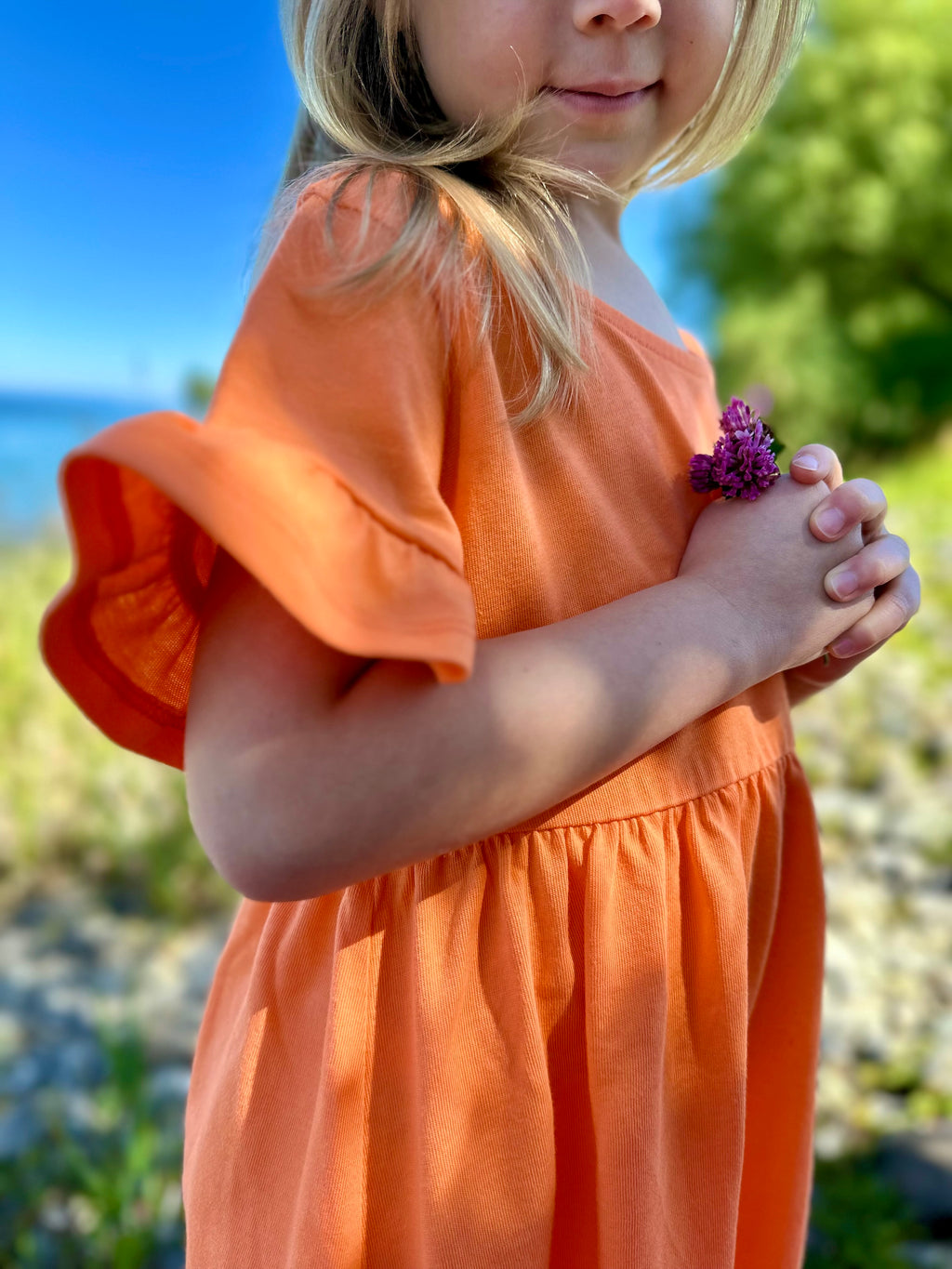 Kids Kleid Nektarine BIO-Baumwolle