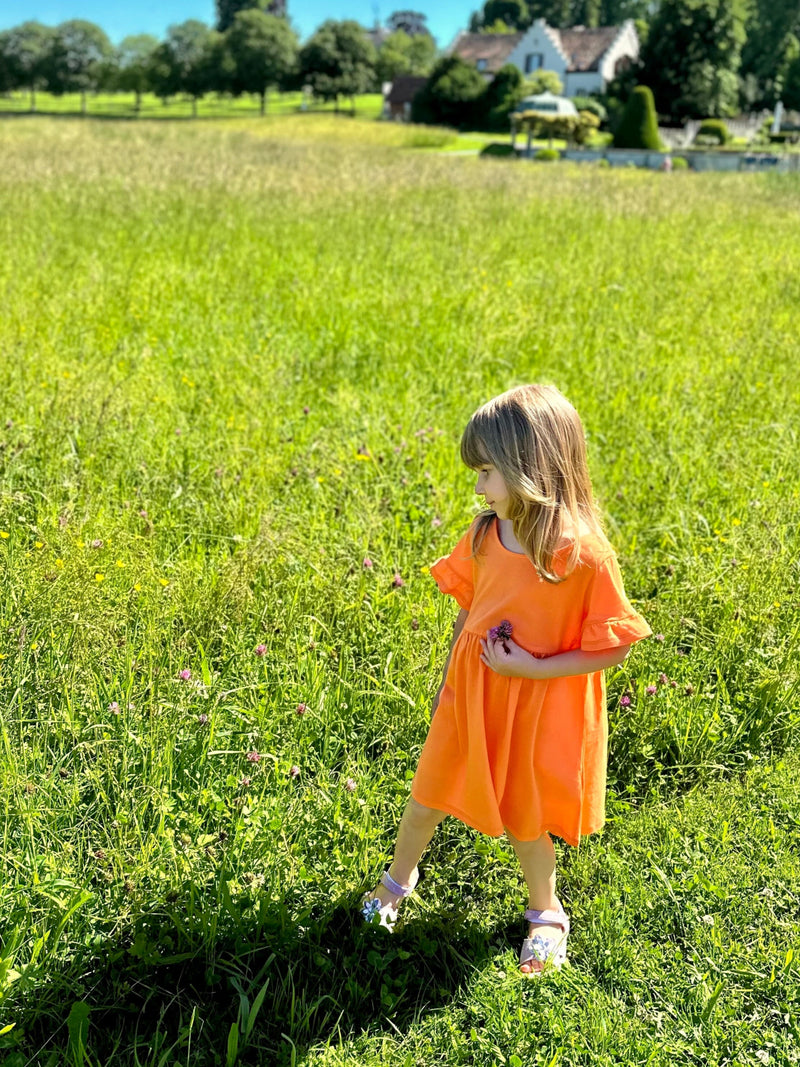 Kids Kleid Nektarine BIO-Baumwolle