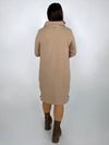 Kleid Waffel Camel BIO-Baumwolle