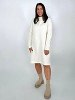 Kleid Waffel Creme BIO-Baumwolle