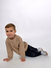 Kids Sweater Waffel Camel BIO-Baumwolle