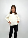 Kids Sweater Waffel Creme BIO-Baumwolle