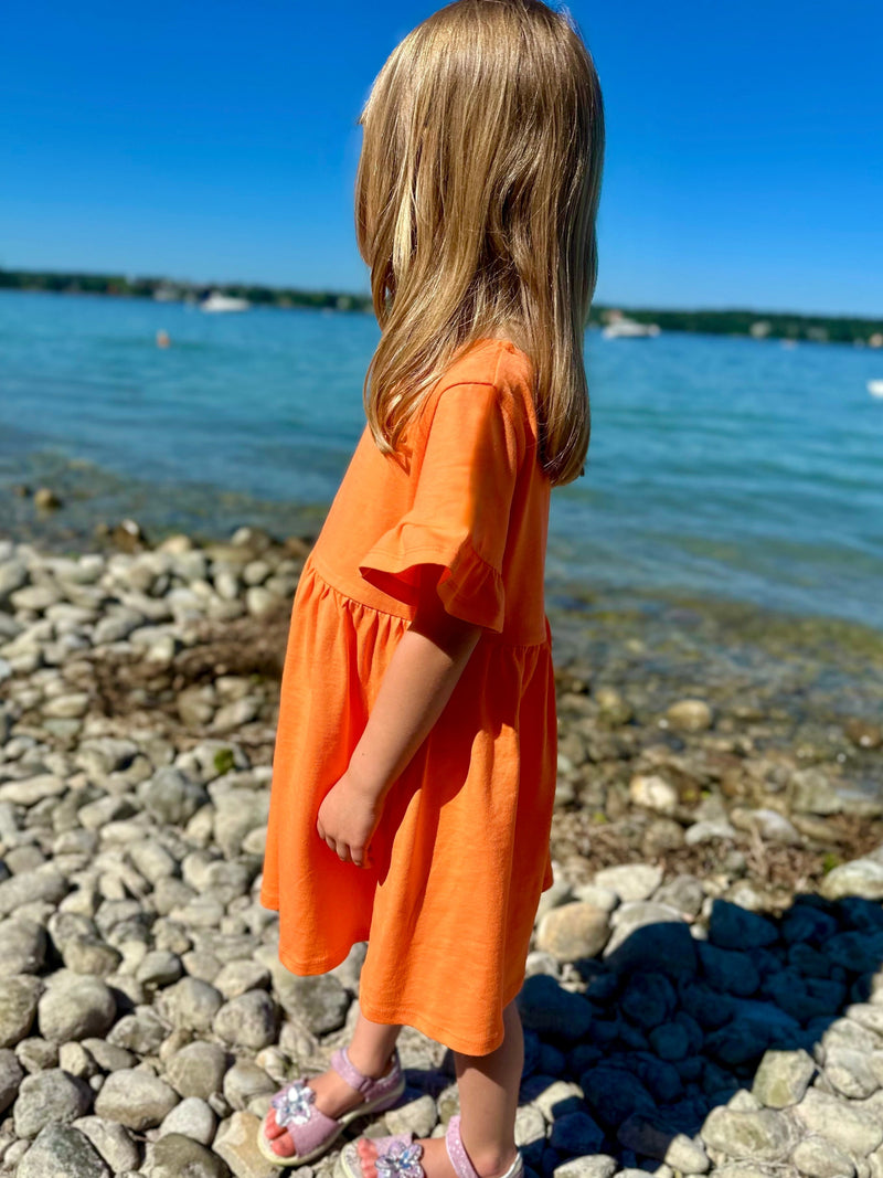 Kids Kleid Nektarine BIO-Baumwolle