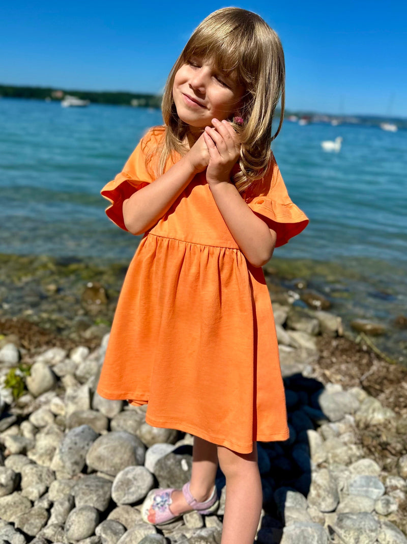 Kids Kleid Nektarine BIO-Baumwolle