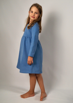 Kinderkleid blau Bio-Baumwolle nachhaltige Kindermode