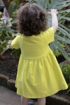 Kinderkleid gelb Zitrone