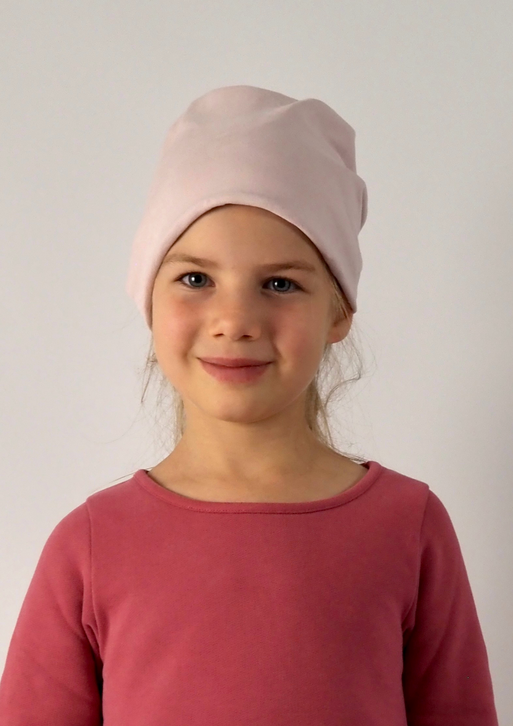 nachhaltige Kindermütze Rosa Bio-Baumwolle