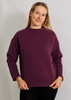 nachhaltiger Damen Sweater Bio-Baumwolle lila