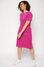 nachhaltiges T-Shirt Kleid Pink