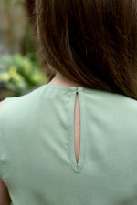 V-Neck Kleid Olive EcoVero
