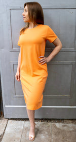 T-Shirt Kleid Nektarine BIO-Baumwolle