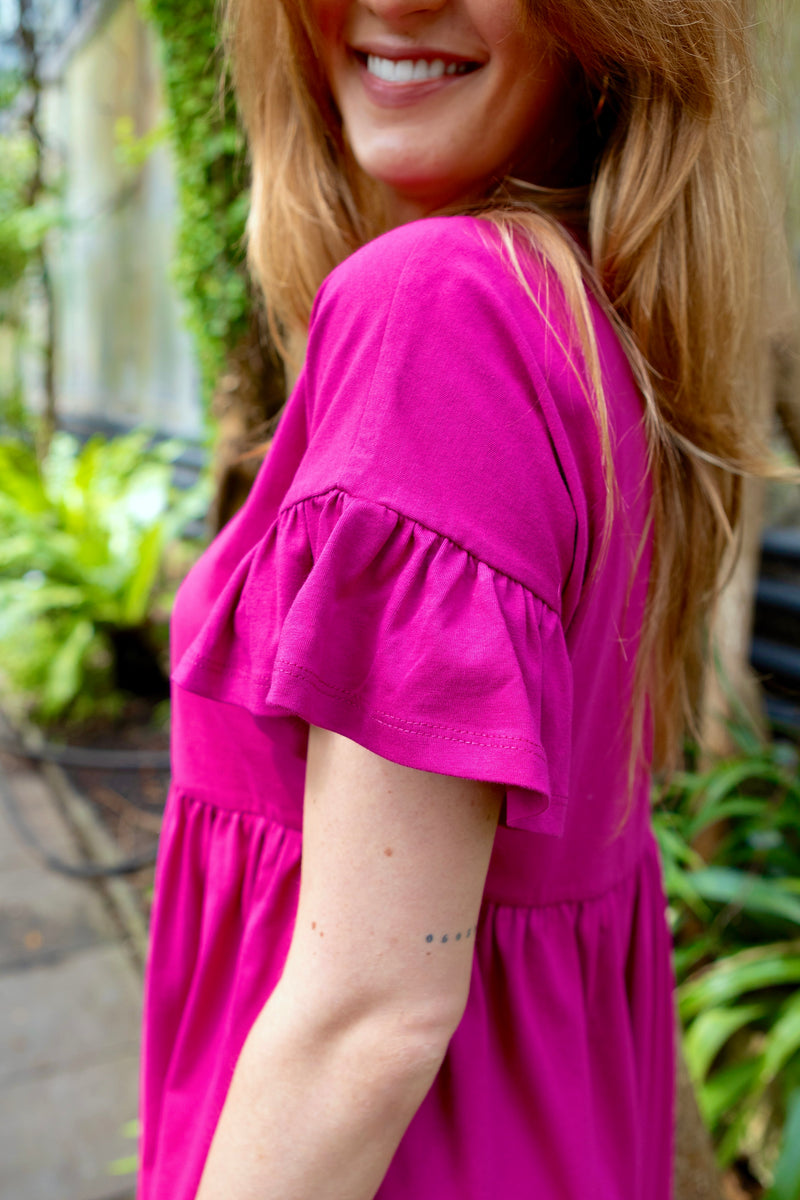 Ruffle Kleid Azalea BIO-Baumwolle