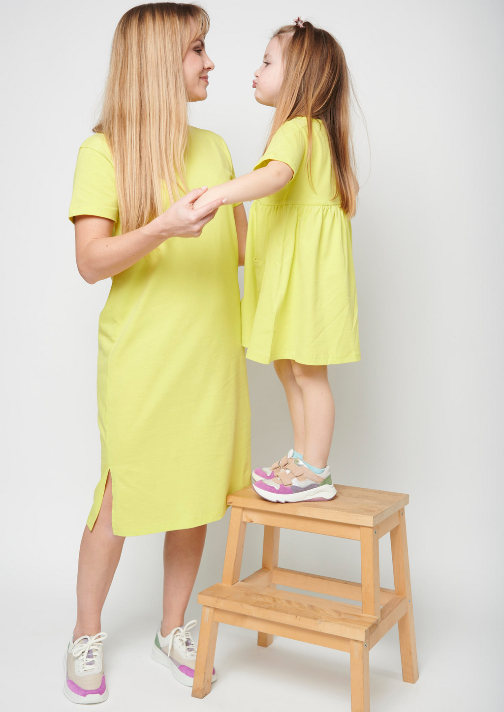 Kids Kleid Lime BIO-Baumwolle