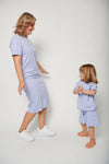 Kids T-shirt lilac organic cotton