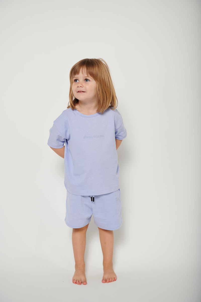 Kids T-shirt lilac organic cotton