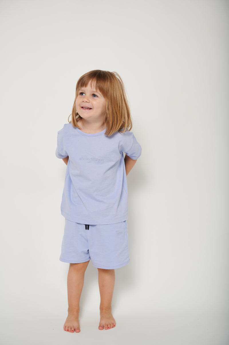 Kids T-shirt lilac organic cotton