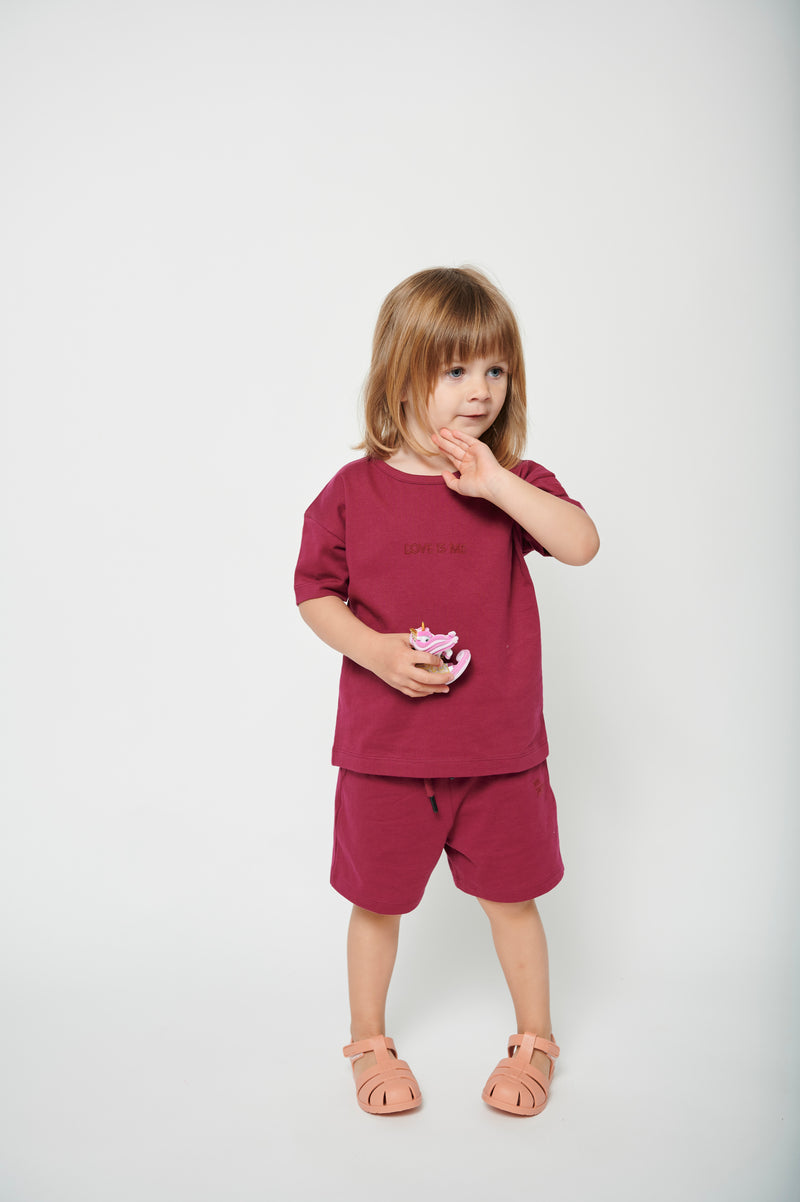 Kinder T-Shirt berry Bio-Baumwolle Fair Fashion