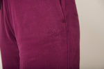 Unisex sweatpant purple organic cotton